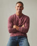 Men's Premium Slub Crew Long Sleeve Tee - Wild Ginger